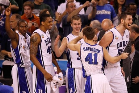 Duke Blue Devils advance to 2010 NCAA Tournament Championship after beating West Virginia | Picture used for personal, non-commercial purposes