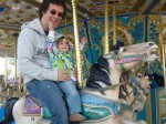 Milly's first amusement park ride ever at the 2010 Cape Fear Fair and Expo