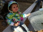 Milly Dotsey at the 2010 Cape Fear Fair and Expo eating her first funnel cake