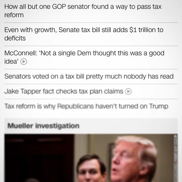 I think the first four headlines here tell you most of what you need to know. #GOPtaxbill #charityfortherich #buttheyneededawin