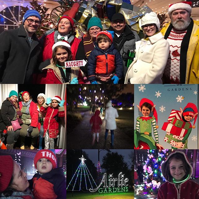 Yeah, it’s cold and wet and nasty out, but, you know, #makingmemories. #EnchantedAirlie #family #Christmas #Meliamae