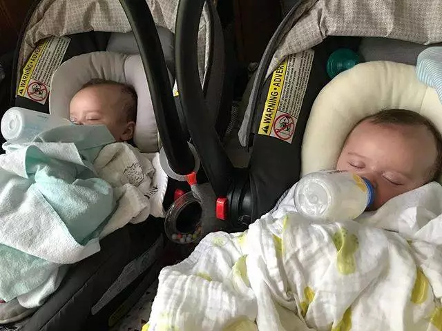 Still working on the 9:00 bottle (aka #secondbreakfast). I tried wiggling them, making loud noises… nada. Asked them why they couldn’t sleep like this between 4 and 6 AM. No answer, of course. Because they’re sleeping. #twindad #twins #identicaltwinboys #twinning