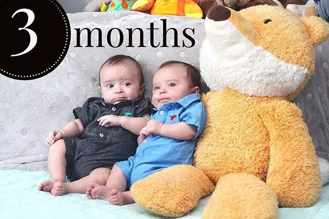 Happy three month birthday, my boys! #hookedonfawnix #fawkesandphoenix #twinboys #twinning